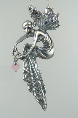 Sterling Silver Victorian Fairy of the Stars Pendant